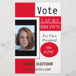 Kampanj-mall för val flygblad