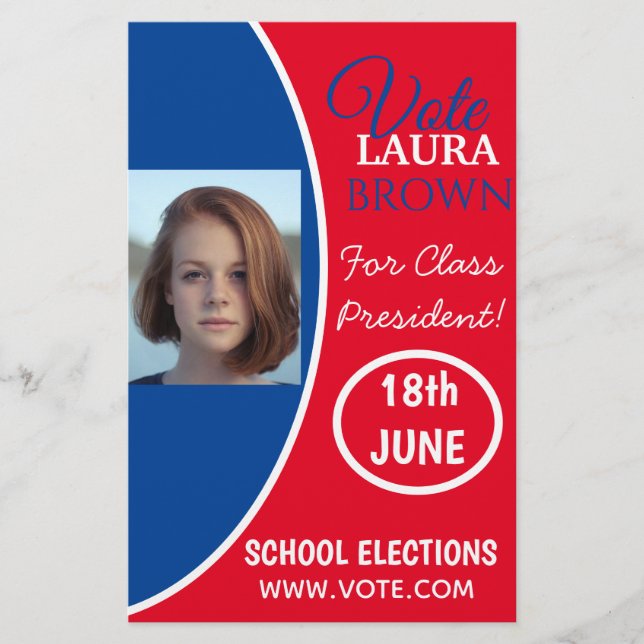 Kampanj-mall för val flygblad (Framsidan)