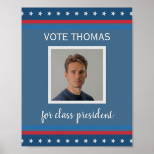 kampanj med fotot USA i student Poster