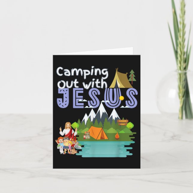 Kampanj med Jesus sommarläger Vbs Christian K Kort (Framsida)