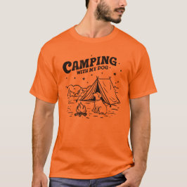 Kampanj med min Hund Retro utomhus T Shirt