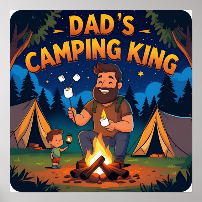 Kampanj med Pappa Digital Poster Art-utskrift för  (Framsidan)