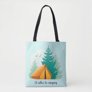 Kampanj mot Skogen Tält utomhus, utvändig design, Tygkasse