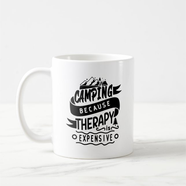 Kampanj på grund av terapikostnader för typografi  kaffemugg (Vänster)