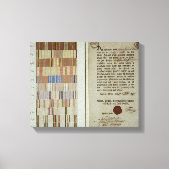 Kampanj rosett band och tulluppgifter canvastryck (Framsida)