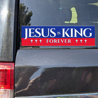 Kampanj Stil Jesus är Kung Forever Bildekal