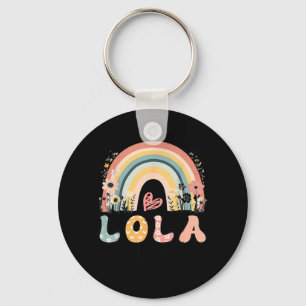 Kampanj till Lola Est 2026 Boho Rainbow Floral Nyckelring