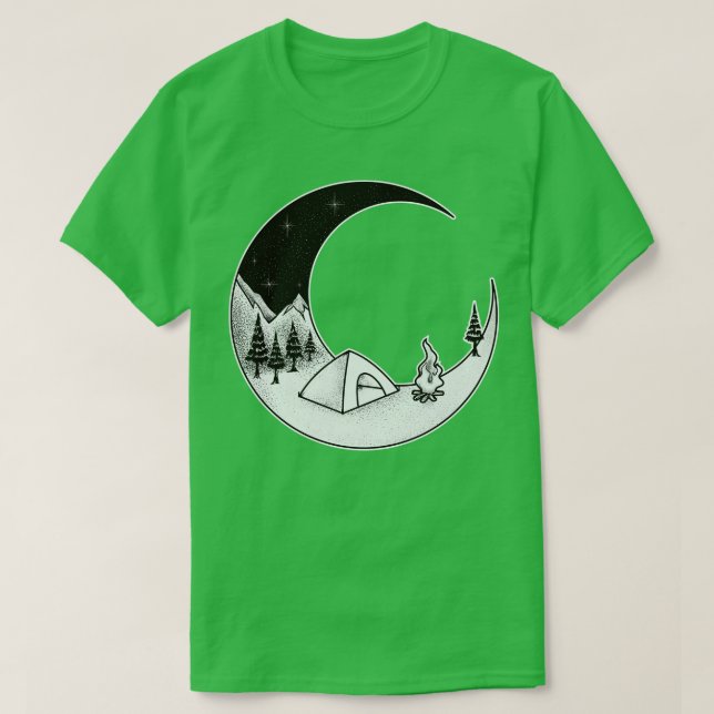 Kampanj utomhus naturområdet Starry Himlar T Shirt (Design framsida)