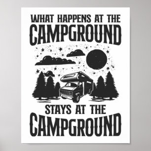 Kampanj vad som händer på campingplatserna på poster