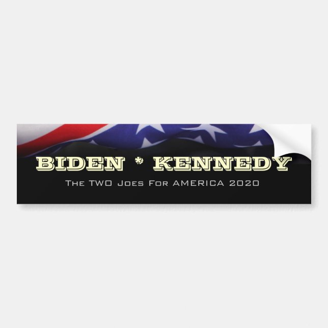 Kampanjbildekal för BIDEN KENNEDY 2020 Bildekal (Framsidan)
