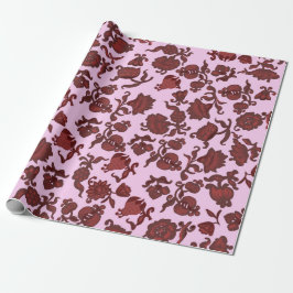 Kampanjblommor Bohemian Chic Blommig Boho Flicka Presentpapper