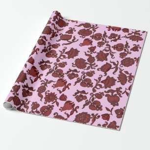 Kampanjblommor Bohemian Chic Blommig Boho Flicka Presentpapper