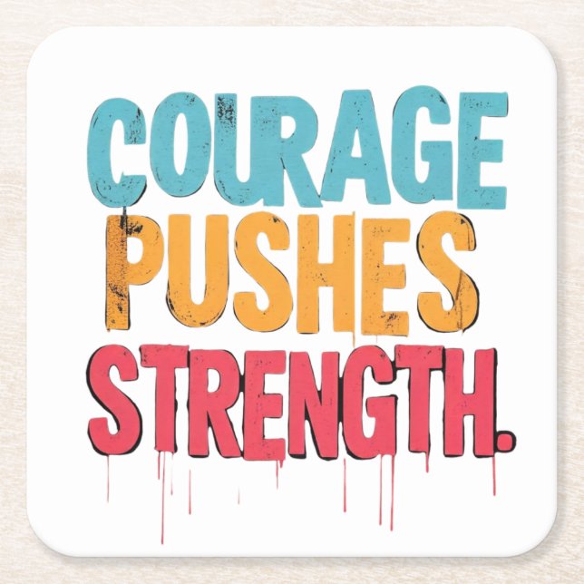 Kampanjdrivkraft Underlägg Papper Kvadrat (Framsidan)