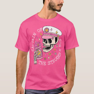 Kampanjens Buss Skelett Kaffe Roligt Kapten T Shirt
