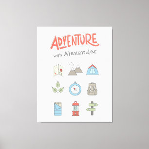 Kampanjens utomhusbyggnad i Äventyr Canvastryck