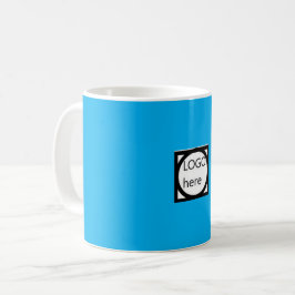 Kampanjkaffemugge med din LOGO! Blå Kaffemugg