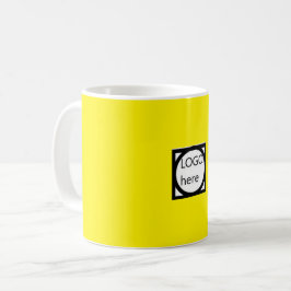 Kampanjkaffemugge med din LOGO! Gul Kaffemugg