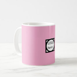 Kampanjkaffemugge med din LOGO! Rosa Kaffemugg