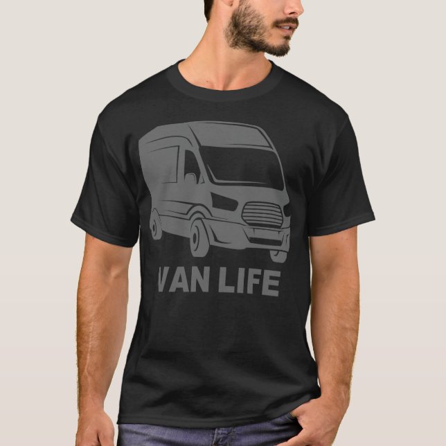 Kampanjköp i Van Life Äventyr för att resa i livss T Shirt (Framsida)