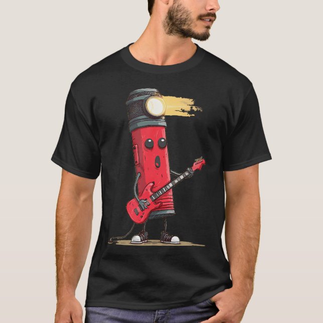 Kampanjlampa med rolig gitarr t shirt (Framsida)