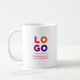 Kampanjlogotyp och text Magenta Rosa Kaffemugg