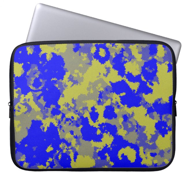 Kampanjmönster Kamouflage Laptop Fodral (Framsidan)