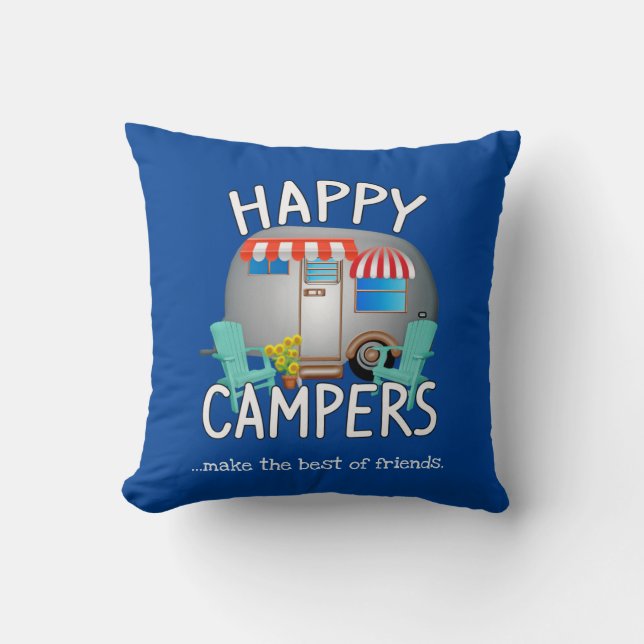 Kampanjpresenter|Lycklig Camper Kudde (Framsida)