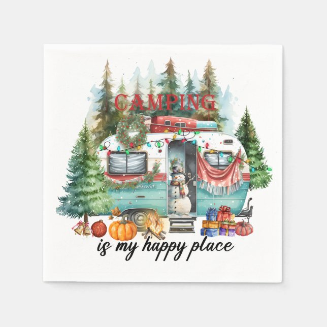 Kampanjtemat för camping pappersservett (Framsidan)