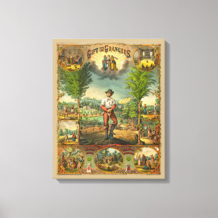 Kampanjutskrift för stora medlemmar canvastryck