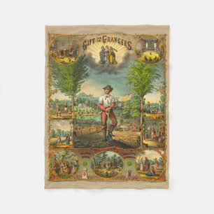 Kampanjutskrift för stora medlemmar fleecefilt