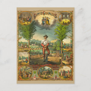 Kampanjutskrift för stora medlemmar vykort