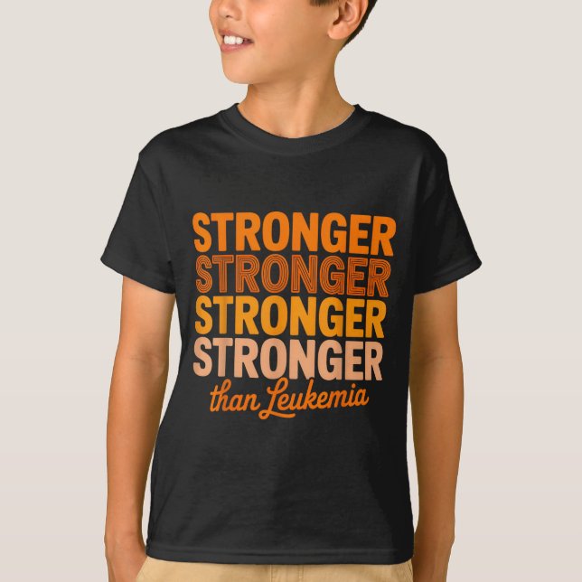Kämpar mot leukemi cancerband leukemi stöd t shirt (Framsida)
