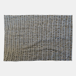 kämpe för riddare för metallringbrynjaarmor han kökshandduk