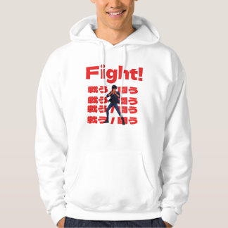 Kämpe med 90-tals Retro Anime Stil Hoodie