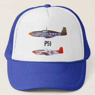 Kämpeflygplan för truckerkeps p51 vid highsaltire