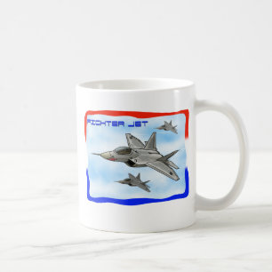 Kämpejet för rovfågel F22 Kaffemugg