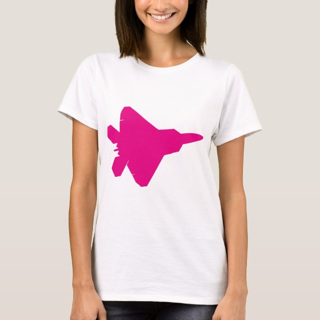 Kämpejet för rovfågel F-22 T Shirt (Framsida)