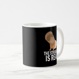 Kampen är äkta Gift Funny Guinea Gris Kaffemugg