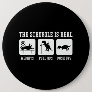 Kampen är en riktig viktning. Push UPS-gym (pull-U Knapp