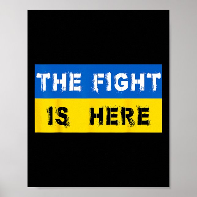 Kampen är här Ukraina  Poster (Framsidan)