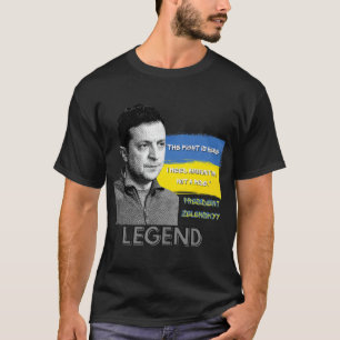 Kampen är här Ukrainas president Zelensky Legen T Shirt