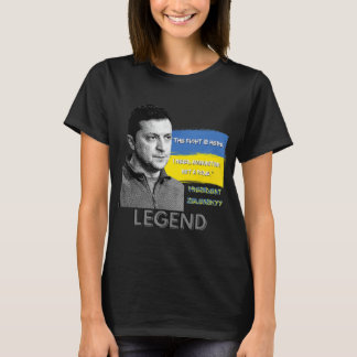 Kampen är här Ukrainas president Zelensky Legen T Shirt