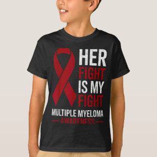 Kampen är kamp mot myelom cancer medvetenhet t shirt
