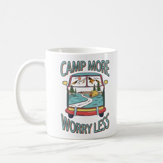 Kampen är mer oroande och mindre populär Camping Kaffemugg (Vänster)