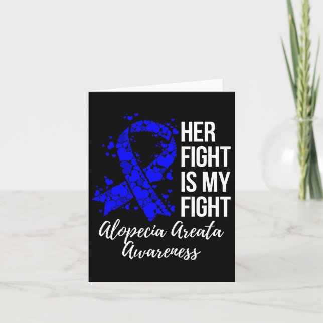 Kampen är min aktion Alopeci Areata Awareness Kort (Framsida)