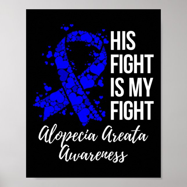 Kampen är min aktion Alopeci Areata Awareness Poster (Framsidan)