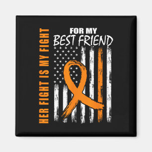 Kampen är min bästa vän Leukemia Awareness U Magnet