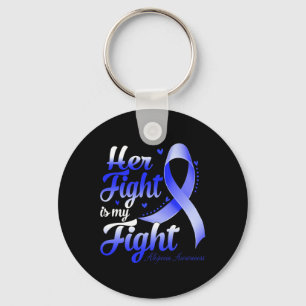 Kampen är min "Fight Alopecia Awareness Warrior Ri Nyckelring