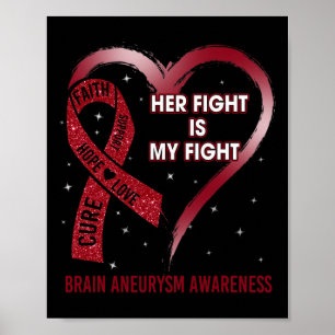 Kampen är min kamp - Hjärtat Hjärtat Aneurysm Awar Poster