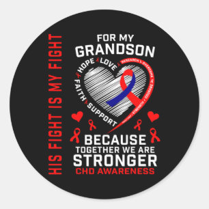 Kampen är min kamp, morson Chd Awareness Heart Dis Runt Klistermärke